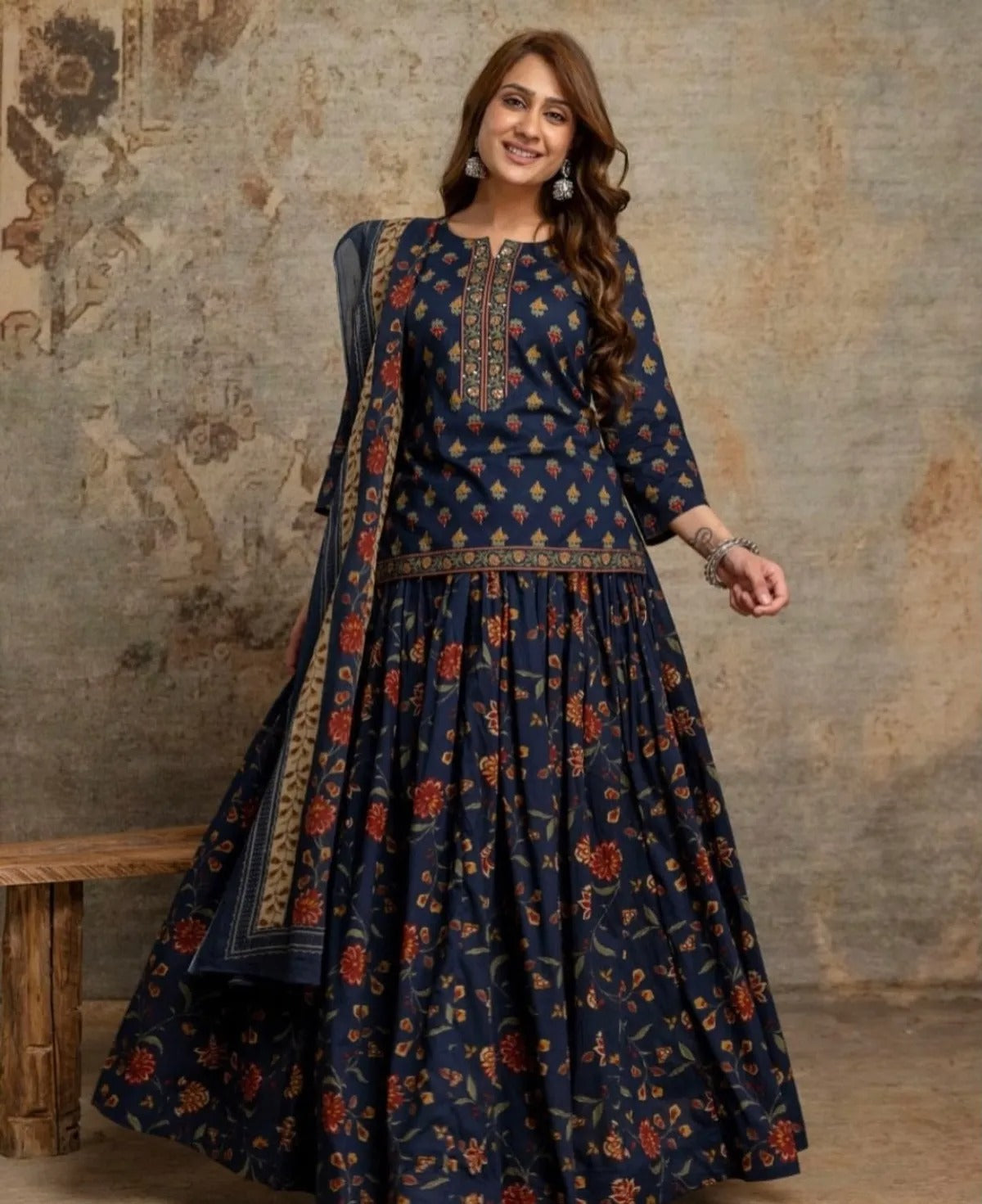 Navratri Special Blue Gopi Dress