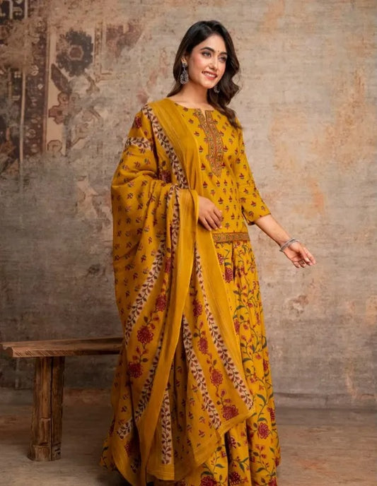 Navratri Special Yellow Gopi Dress