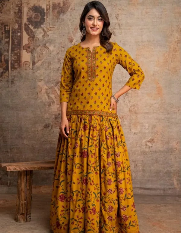 Navratri Special Yellow Gopi Dress