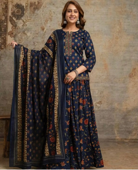 Navratri Special Blue Gopi Dress