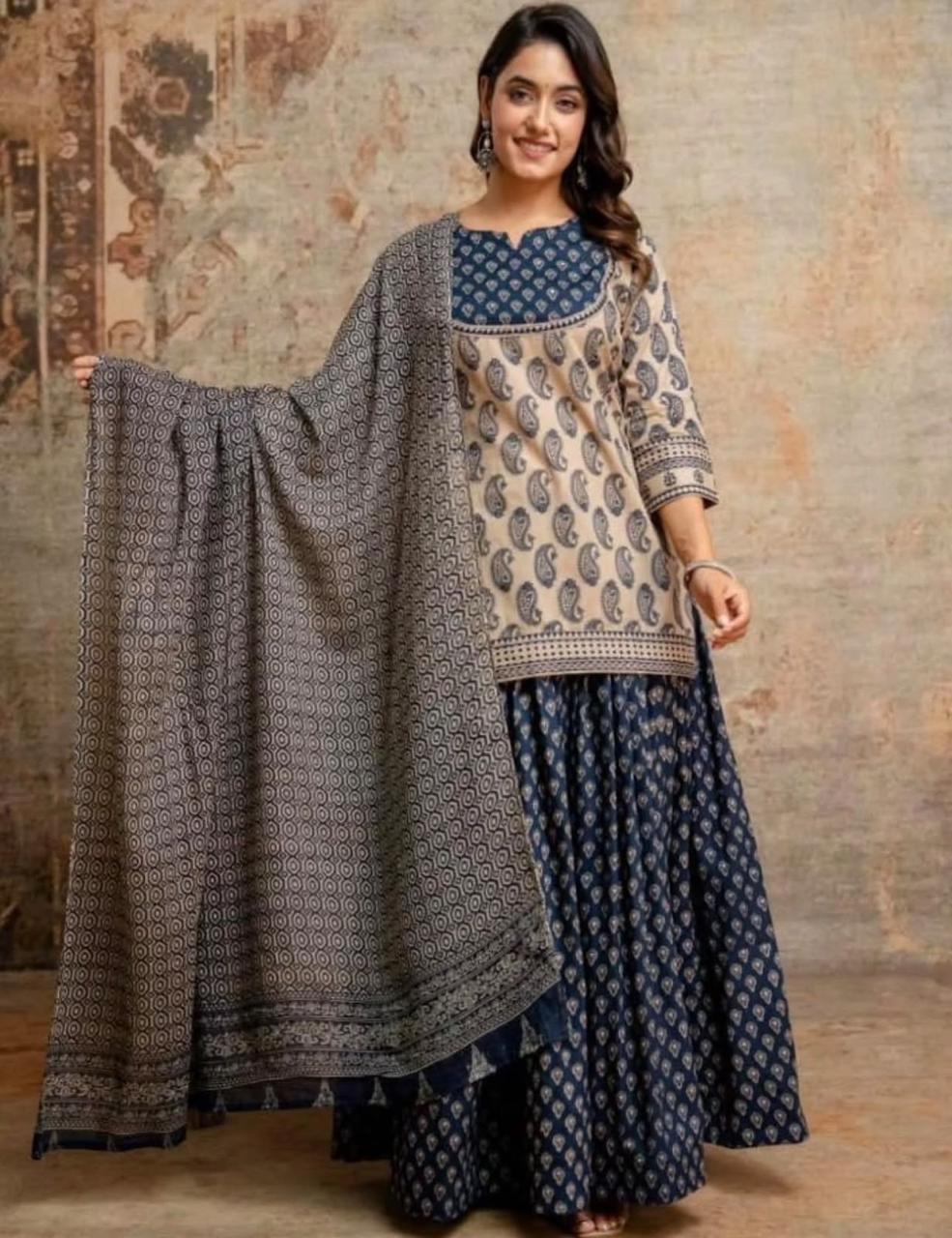 Navratri Special Blue Gopi Dress