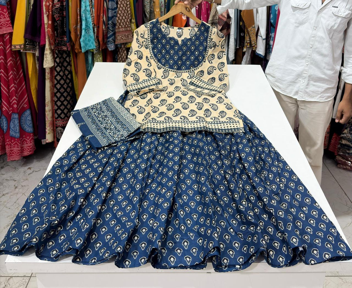 Navratri Special Blue Gopi Dress
